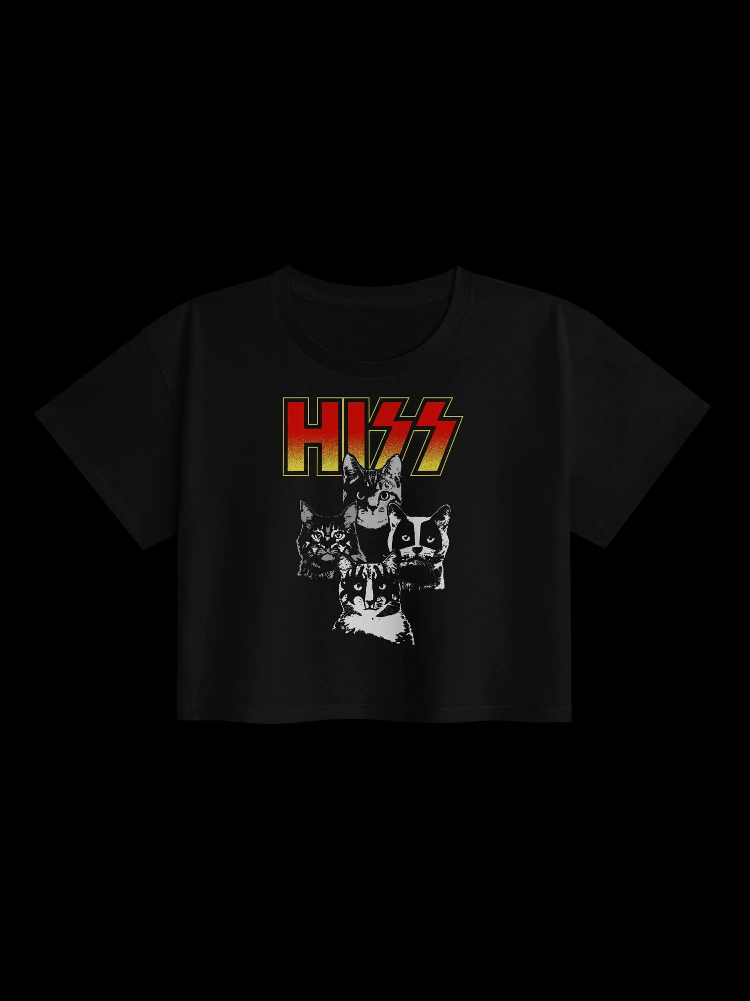 HISS - Original Cat Merch - Crop Top