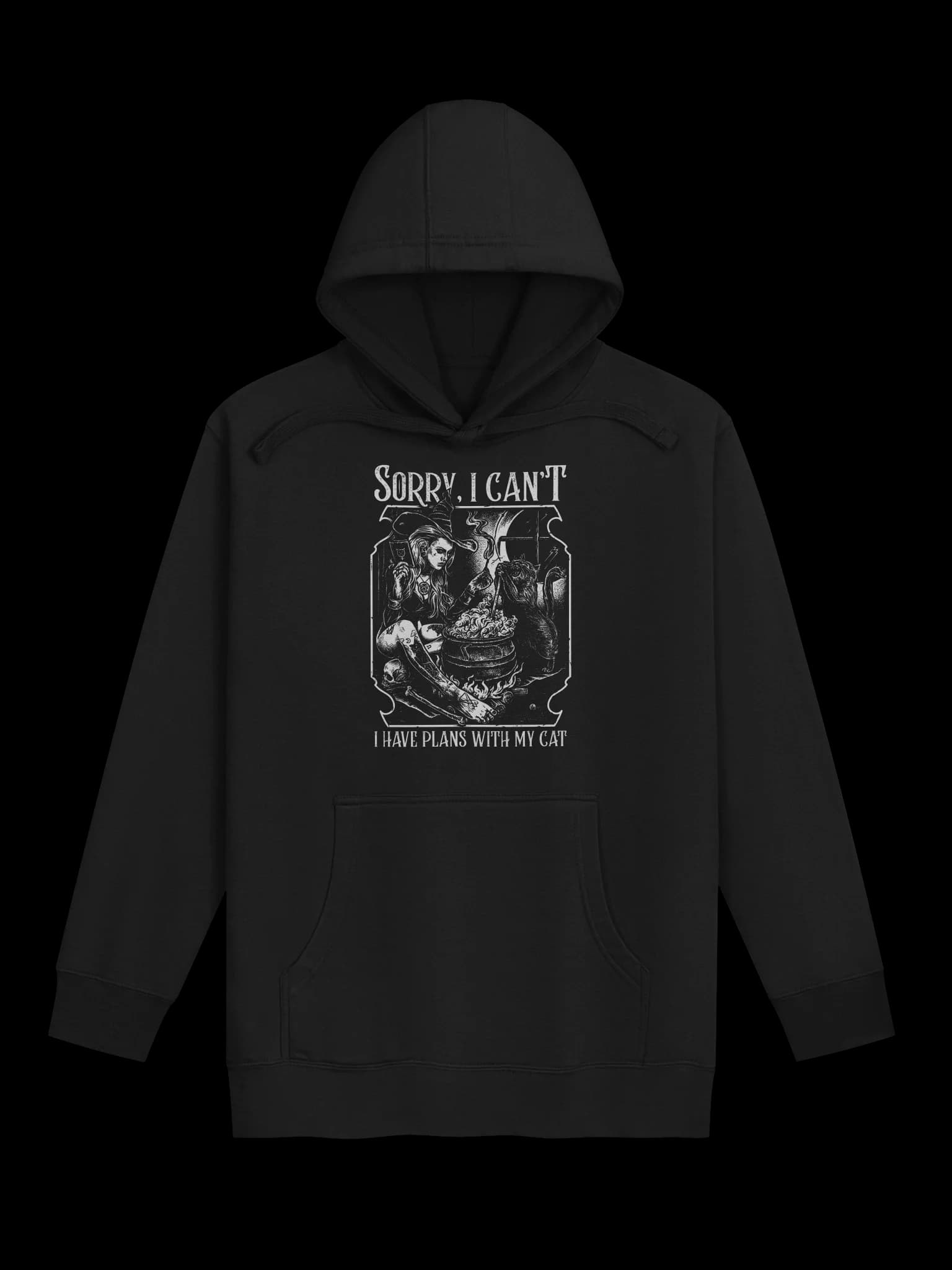 I Have Plans Witch My Cat - Witch Girl - Hoodie