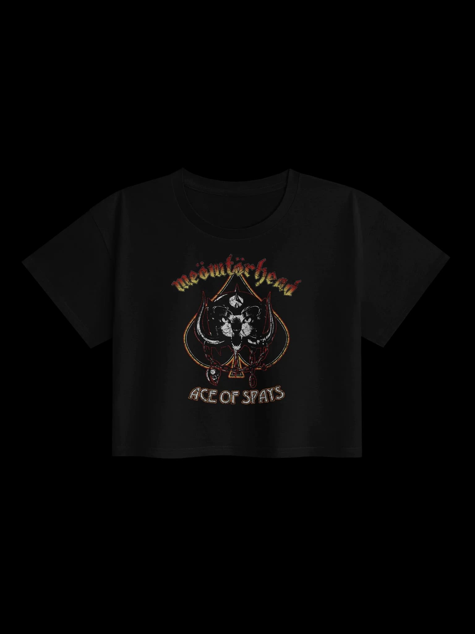 Meowtorhead - Ace Of Spays - Crop Top