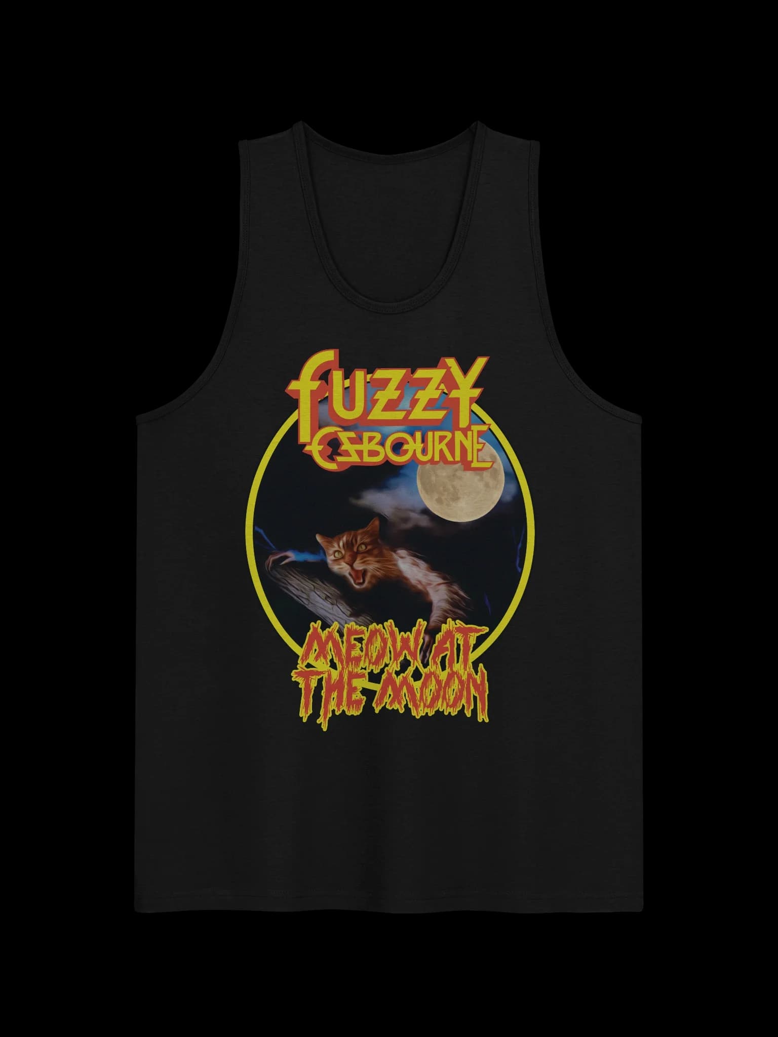 Fuzzy Osbourne - Meow At The Moon - Tank Top