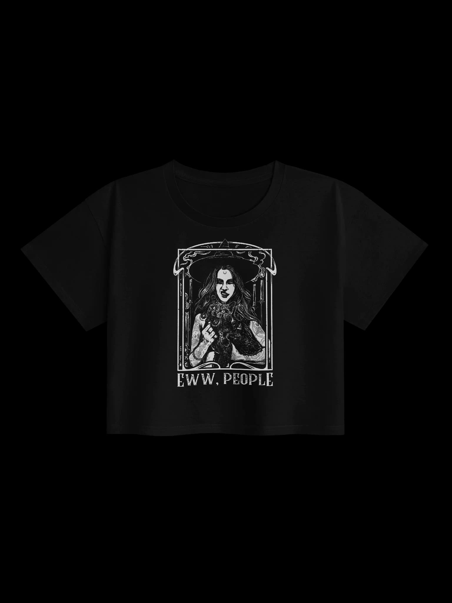 Eww, People - Witch Cat - Crop Top
