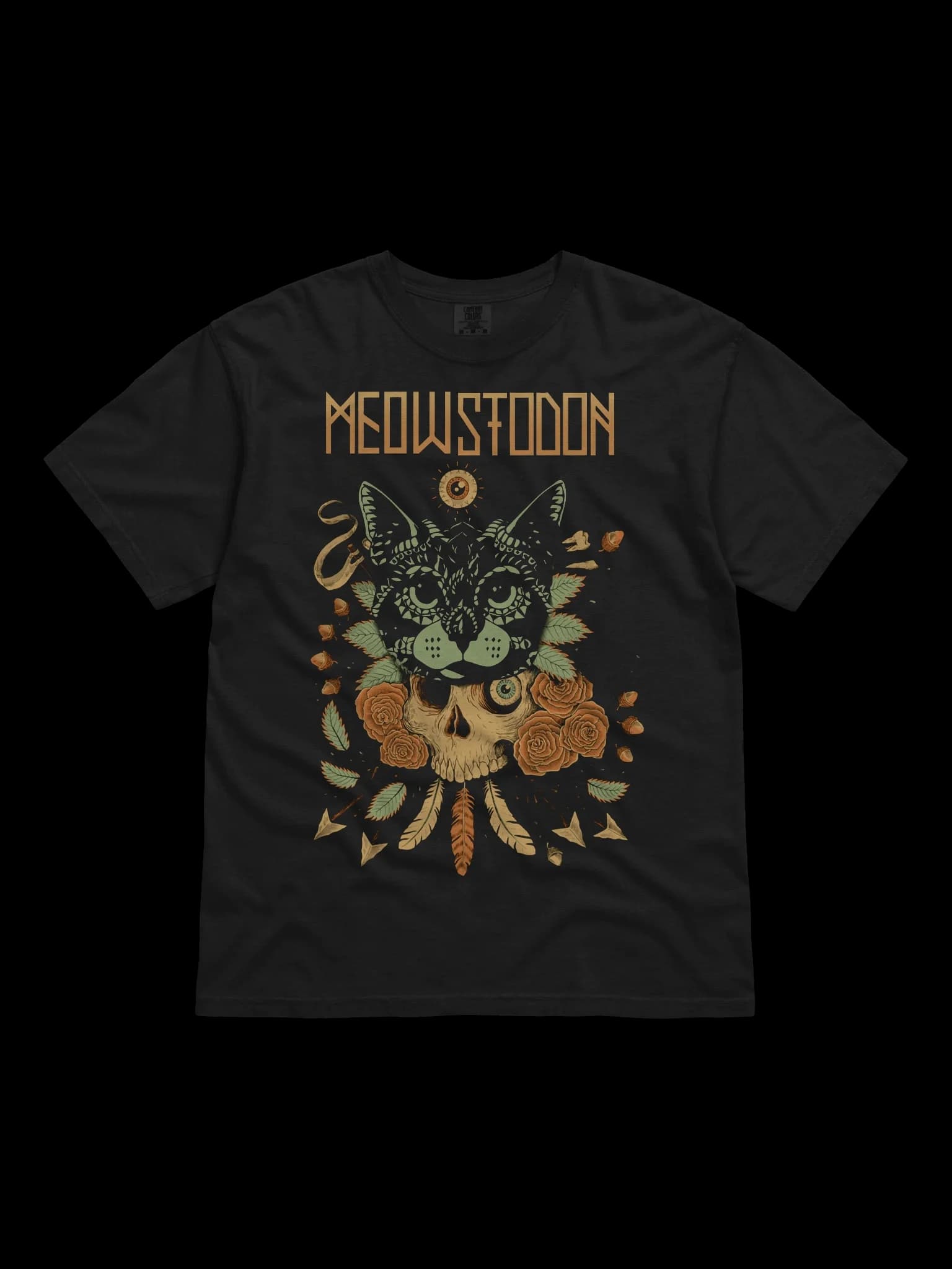 Meowstodon - Cat & Skull - Tee