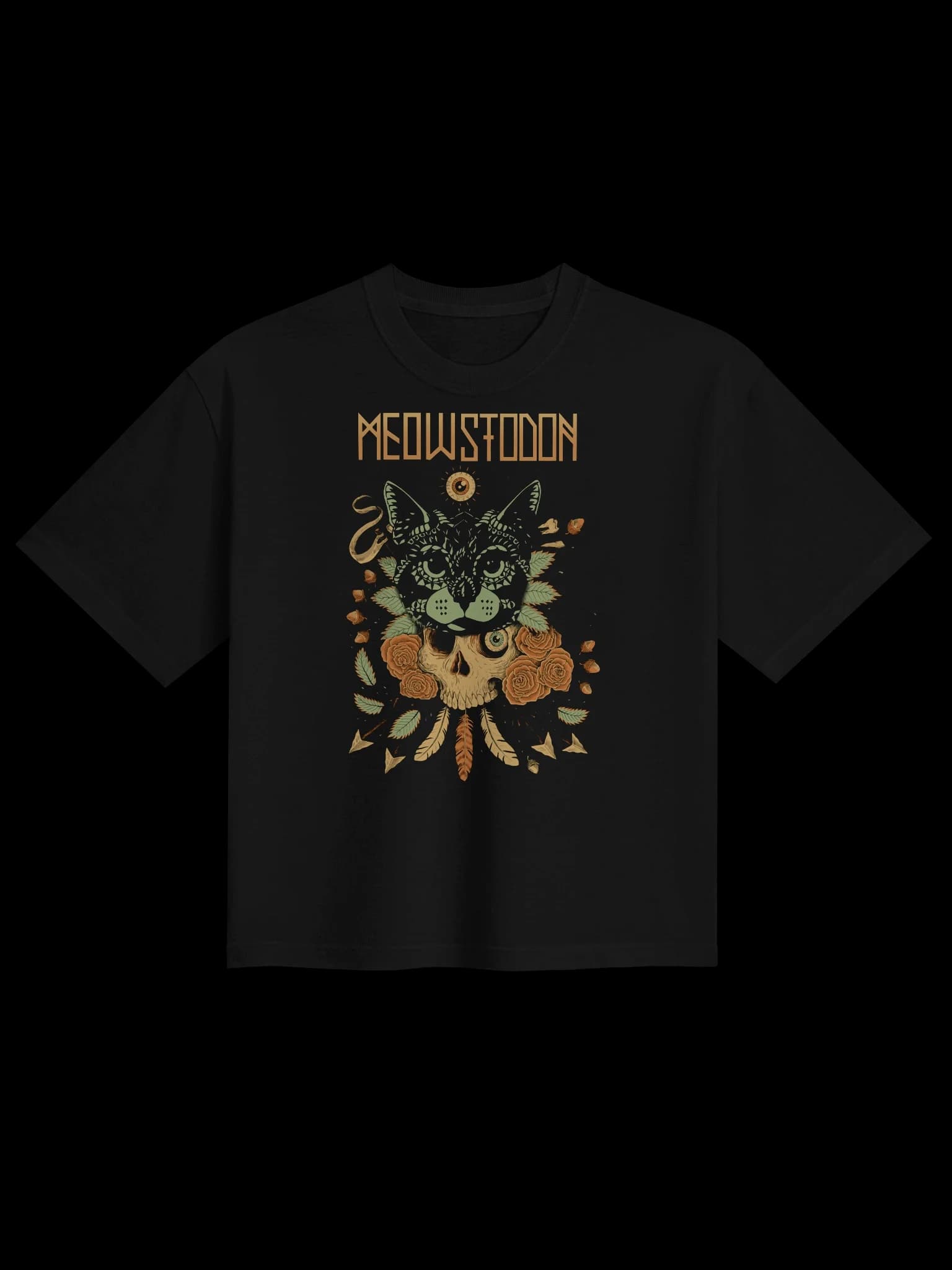 Meowstodon - Cat & Skull - Women's Tee