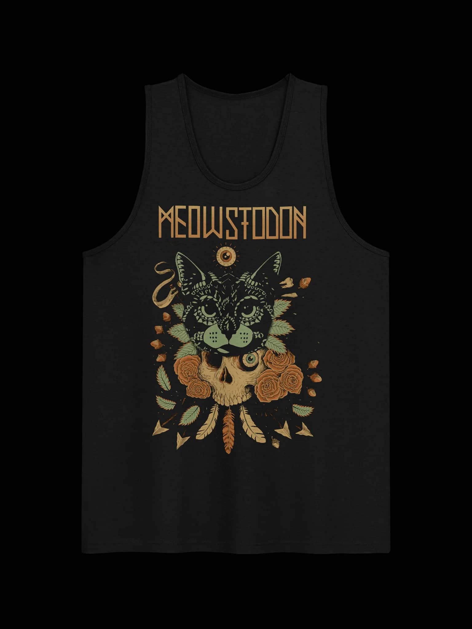 Meowstodon - Cat & Skull - Tank Top