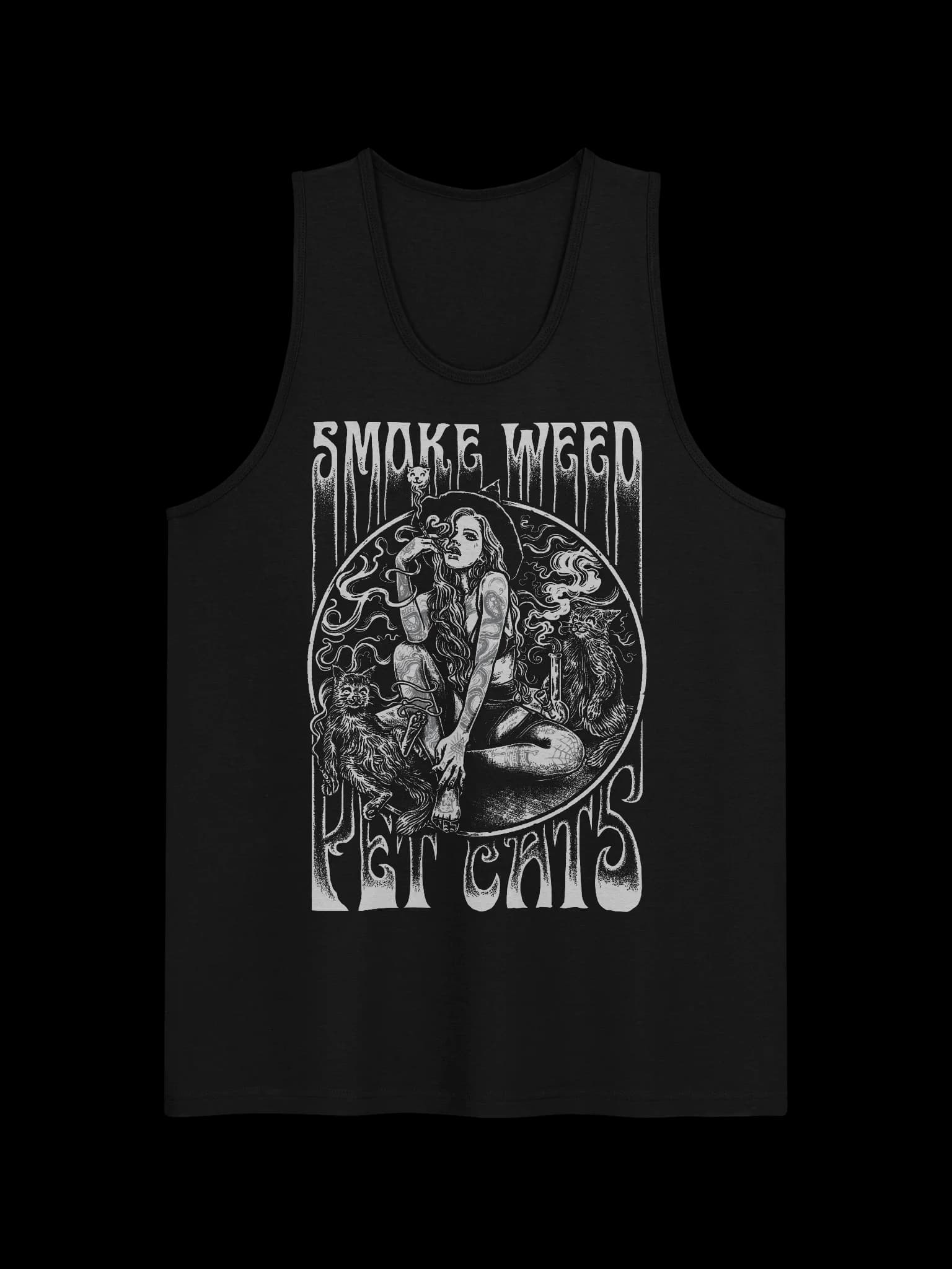 Smoke Weed, Pet Cats - Tank Top
