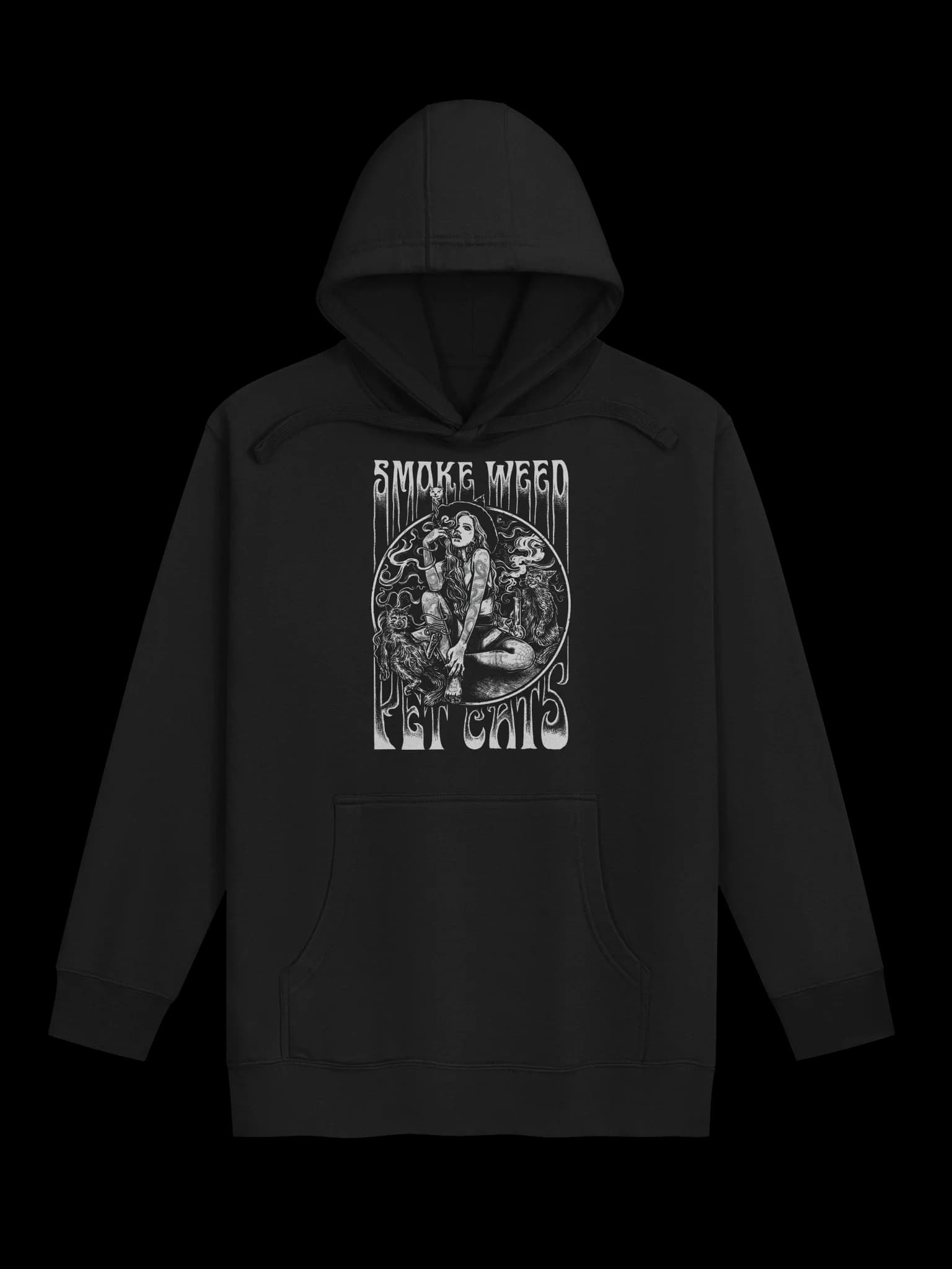 Smoke Weed, Pet Cats - Hoodie