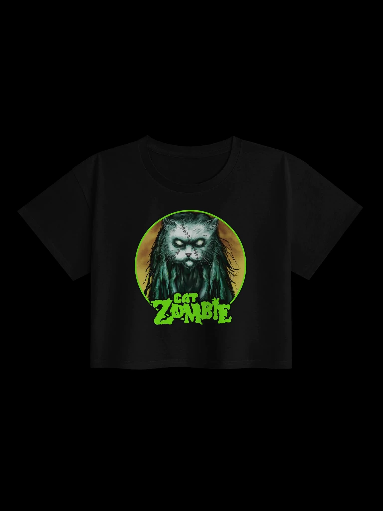 Cat Zombie - Crop Top