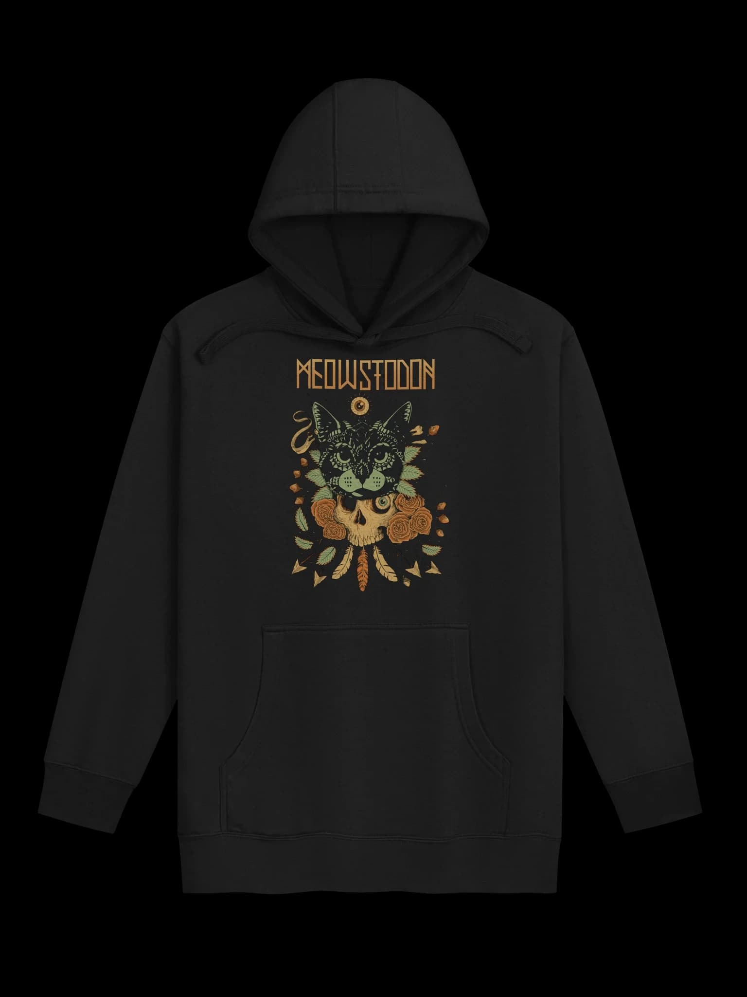 Meowstodon - Cat & Skull - Hoodie