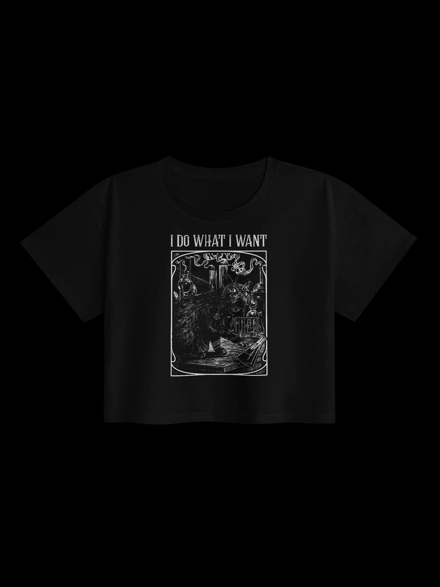 I Do What I Want - Witch's Cat - Crop Top