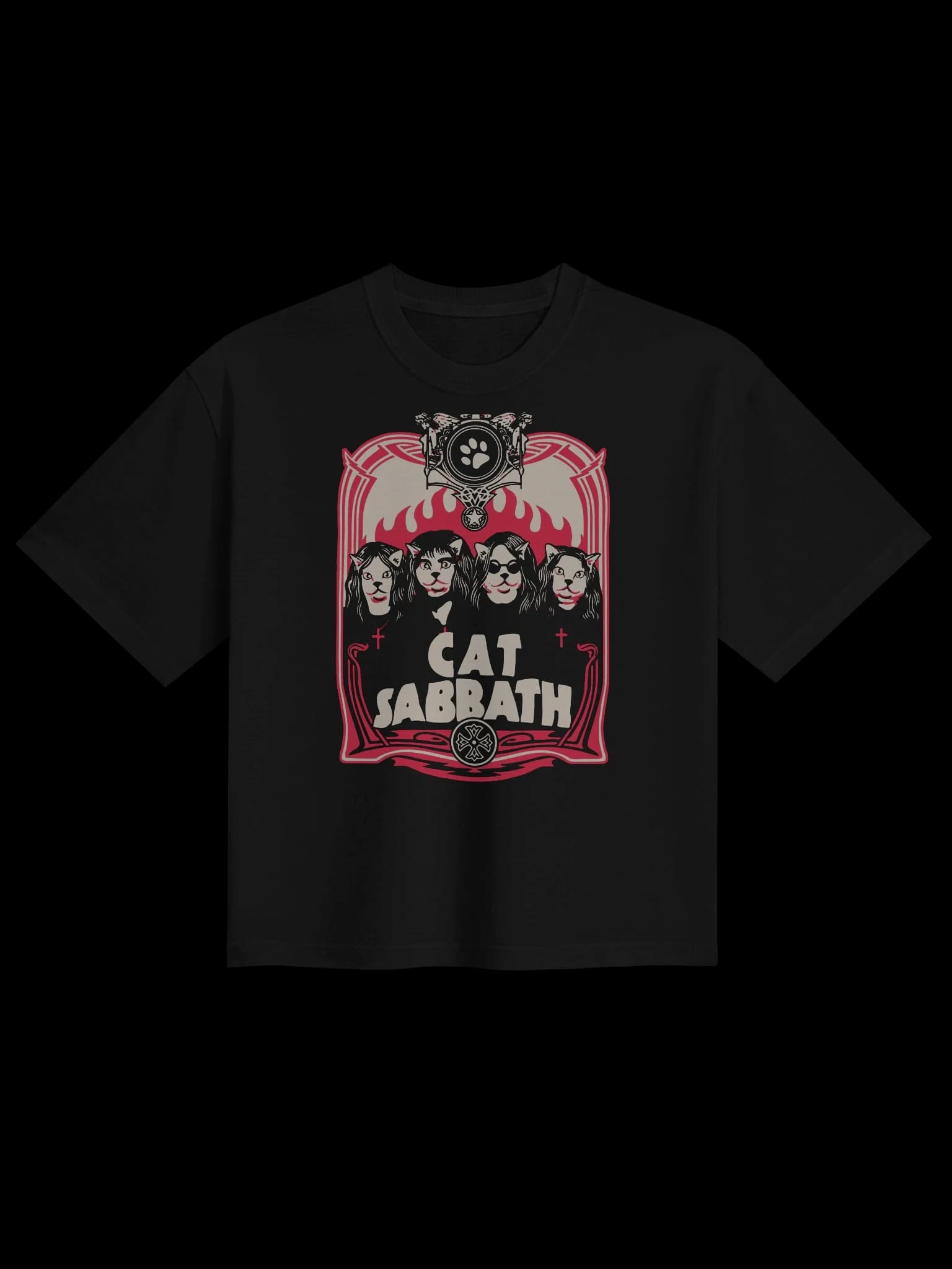 Cat Sabbath - Flames - Women's Tee