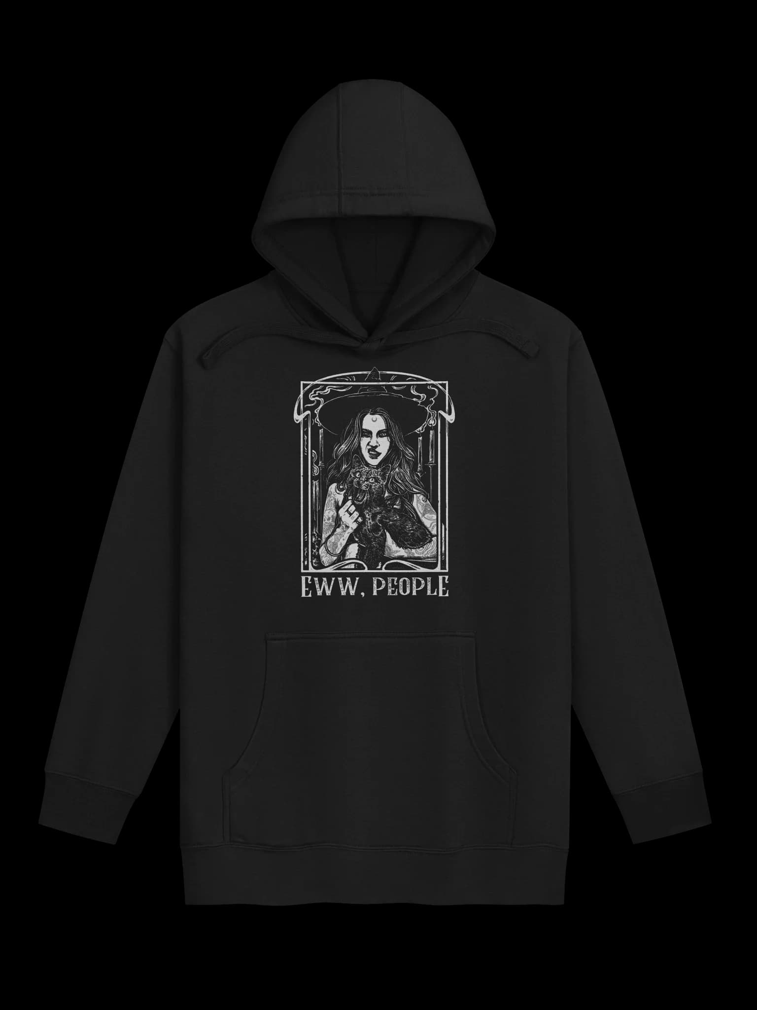 Eww, People - Witch Cat - Hoodie