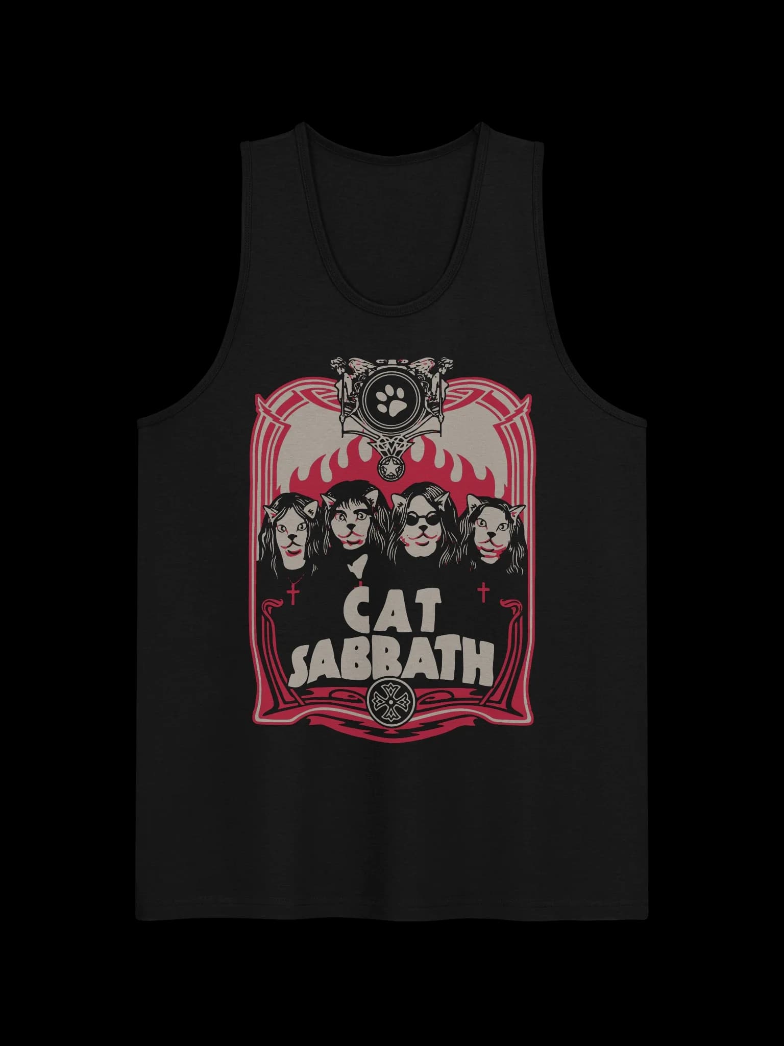 Cat Sabbath - Flames - Tank Top