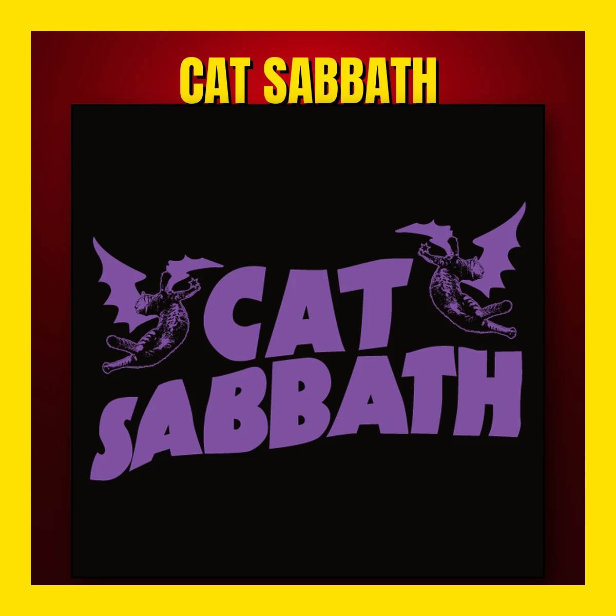 Cat Sabbath cat metal cover art