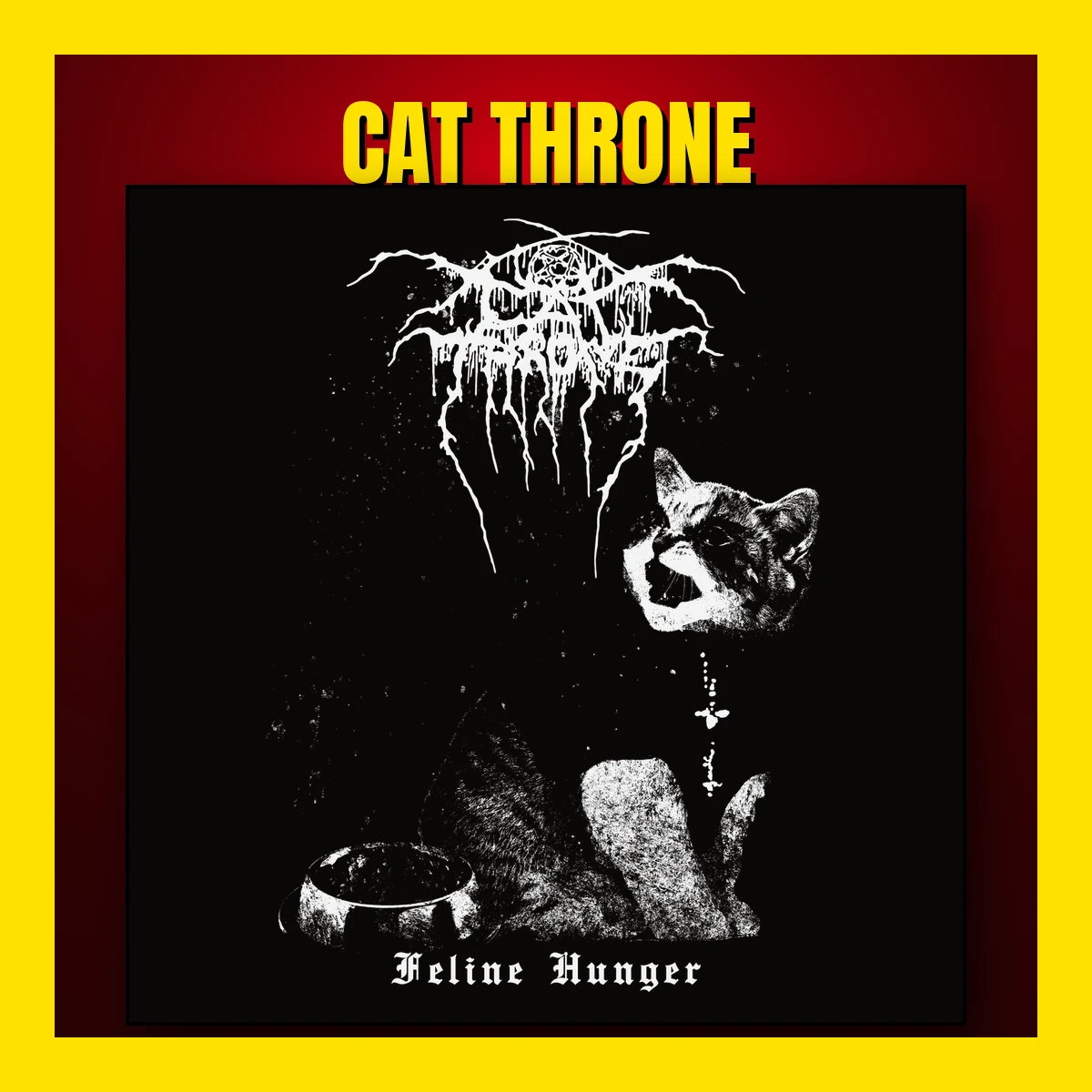 Cat Throne cat metal cover art