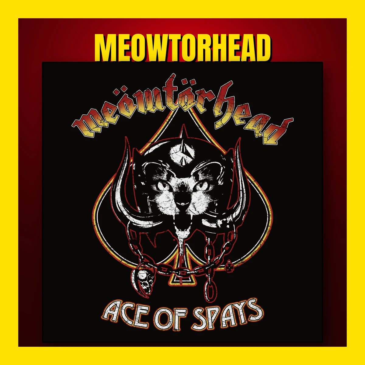 Meowtorhead cat metal cover art